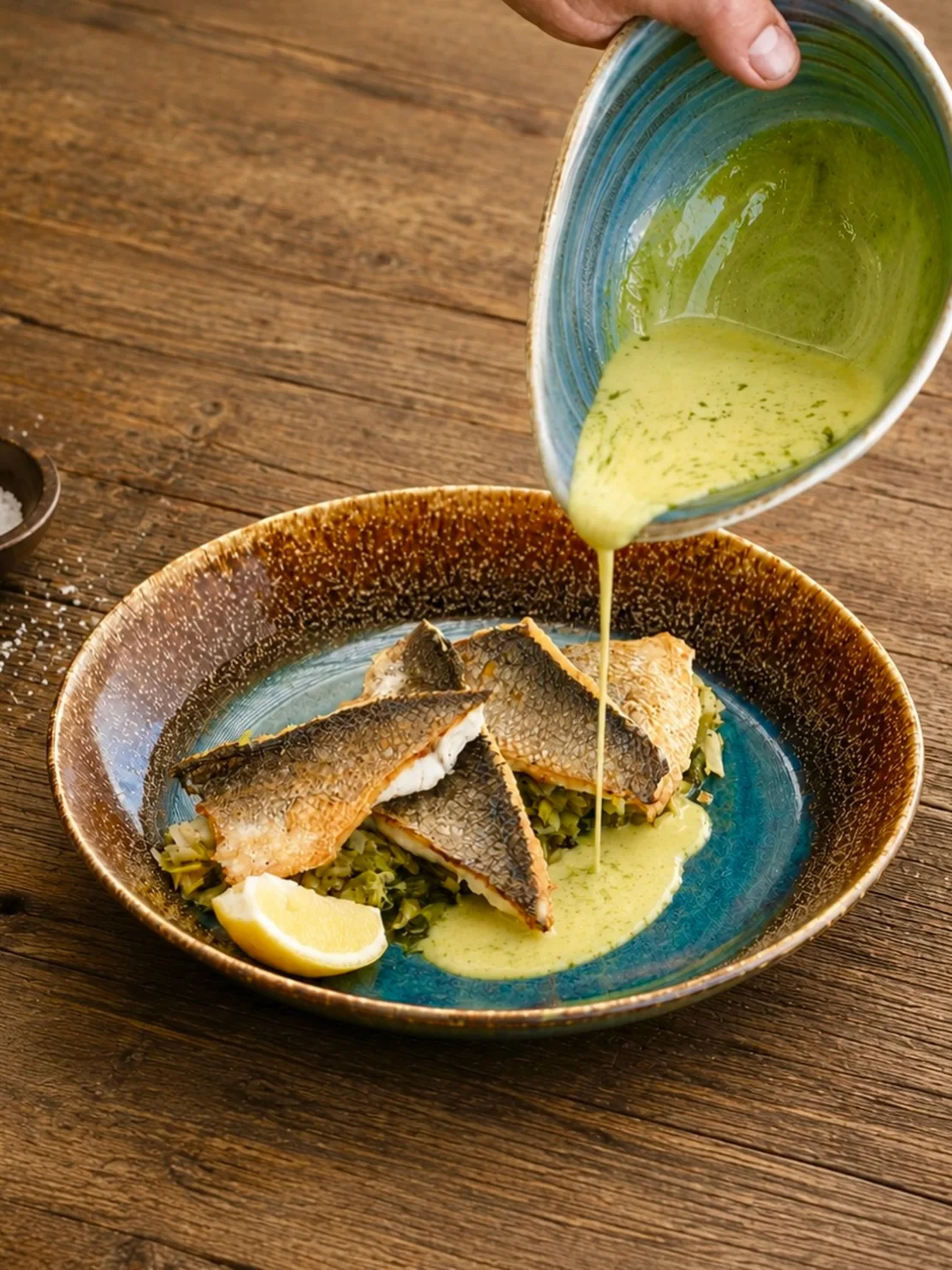 Your lunch deserves the final touch. Fresh fish, silky sauce, and Mediterranean flavours served by the sea. 🌊